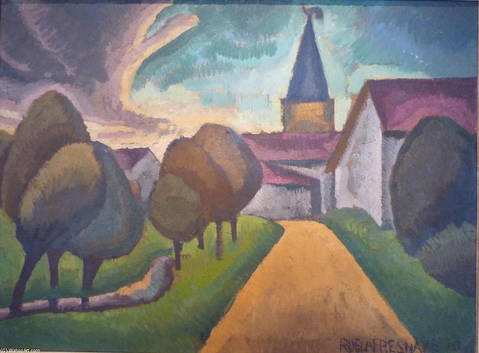 The Entrance To The Village — Roger De La Fresnaye