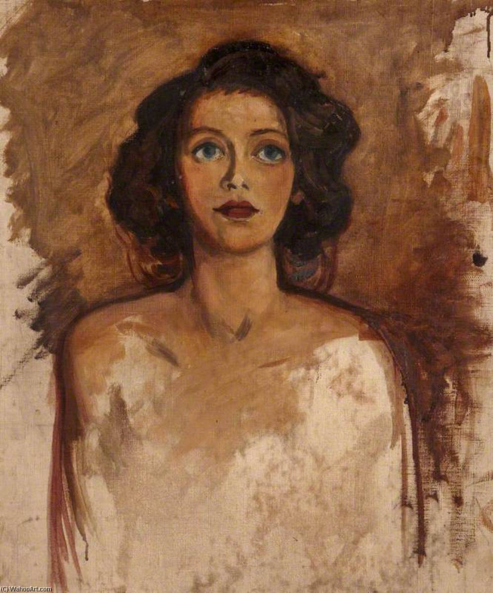 Study Of A Young Woman (unfinished) — Margaret Frances Anne Vane-tempest-stewart