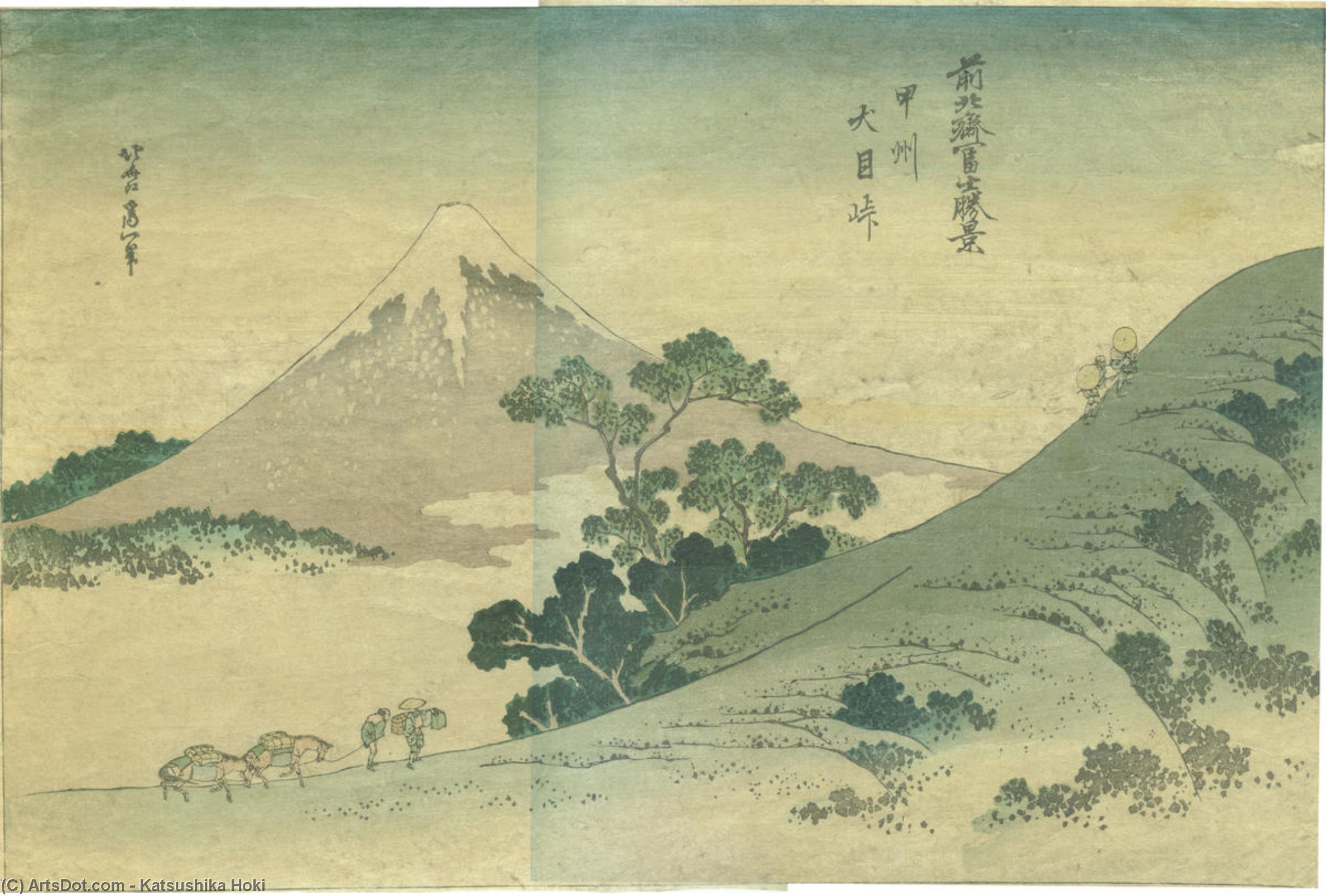 Koshu Inume Pass — Katsushika Hokusai