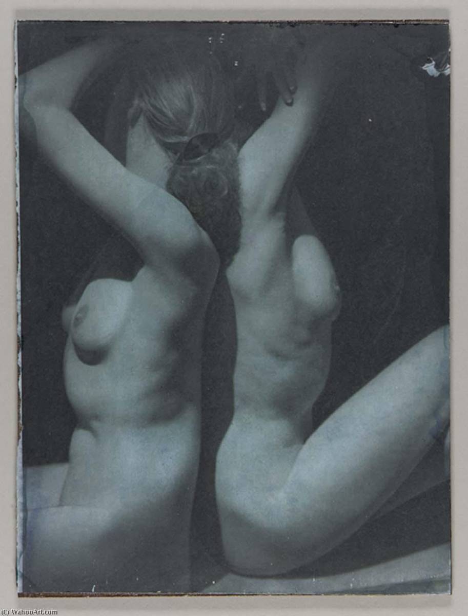 Untitled (two Seated Female Nudes, Back To Back) — Joseph Cornell