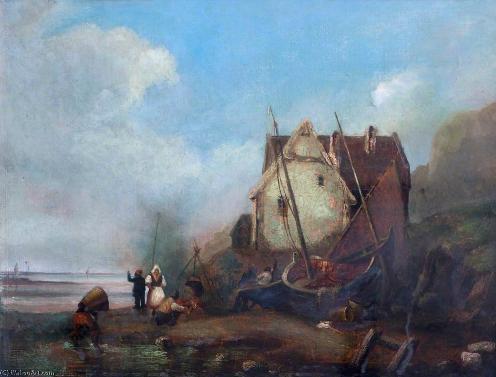 On The Brittany Coast, France — Richard Parkes Bonington