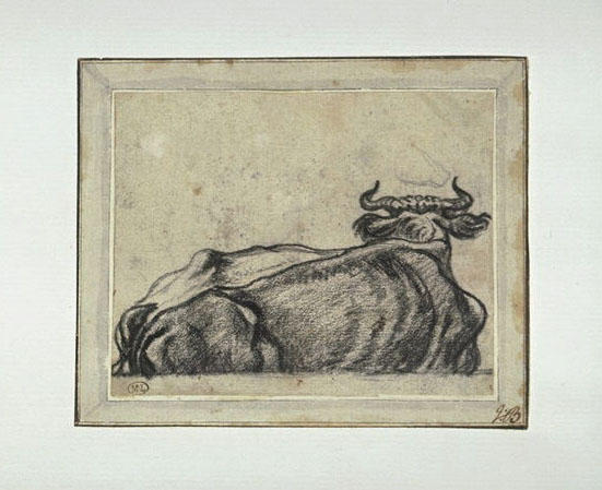 Study, Downer To The Right, Rear View — Aelbert Jacobsz Cuyp