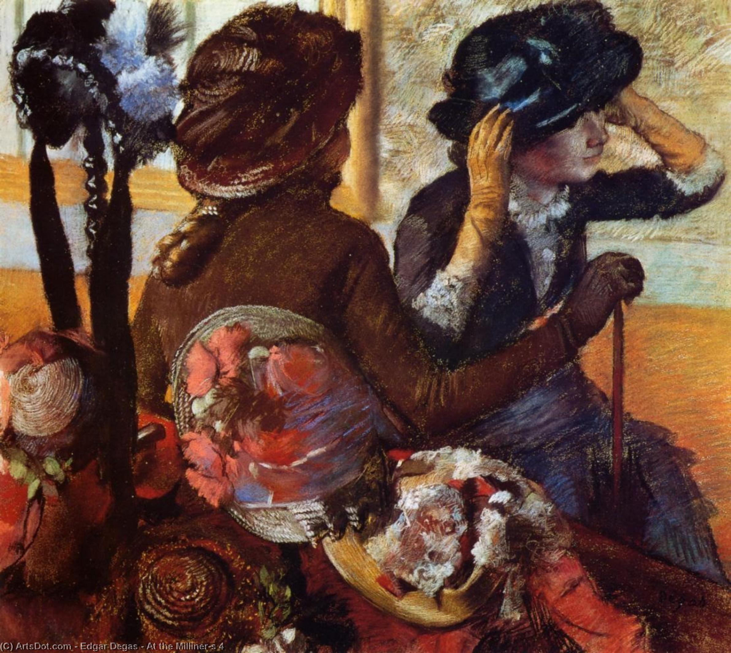 At The Milliner's 4 — Edgar Degas