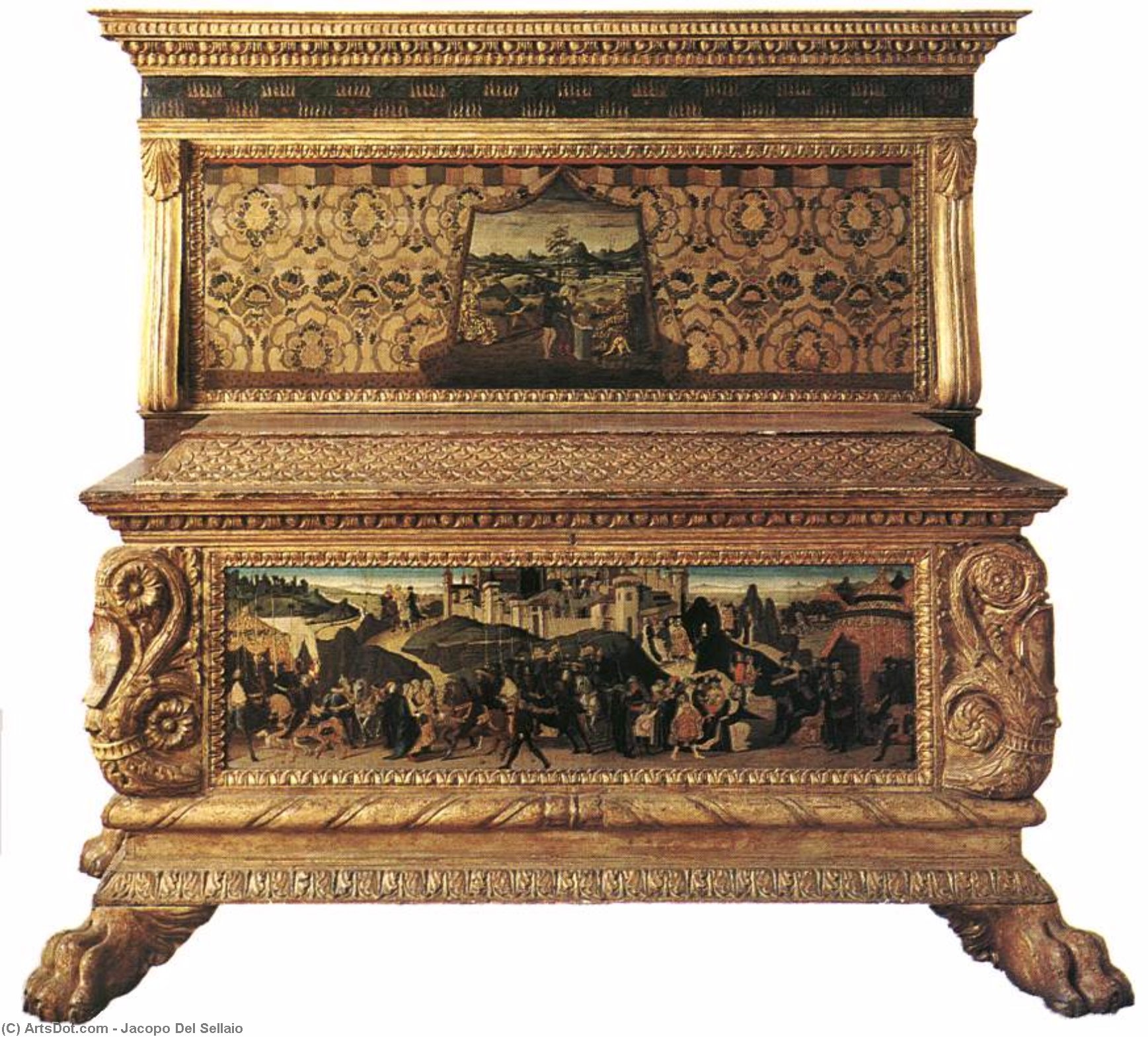 The Nerli Cassone — Jacopo Del Sellaio