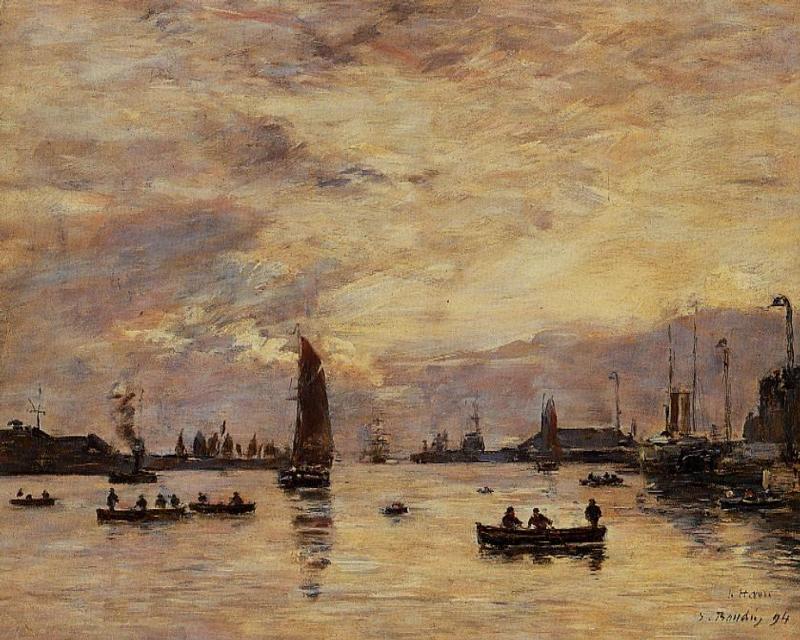 Le Havre, L'avant-port — Eugène Louis Boudin