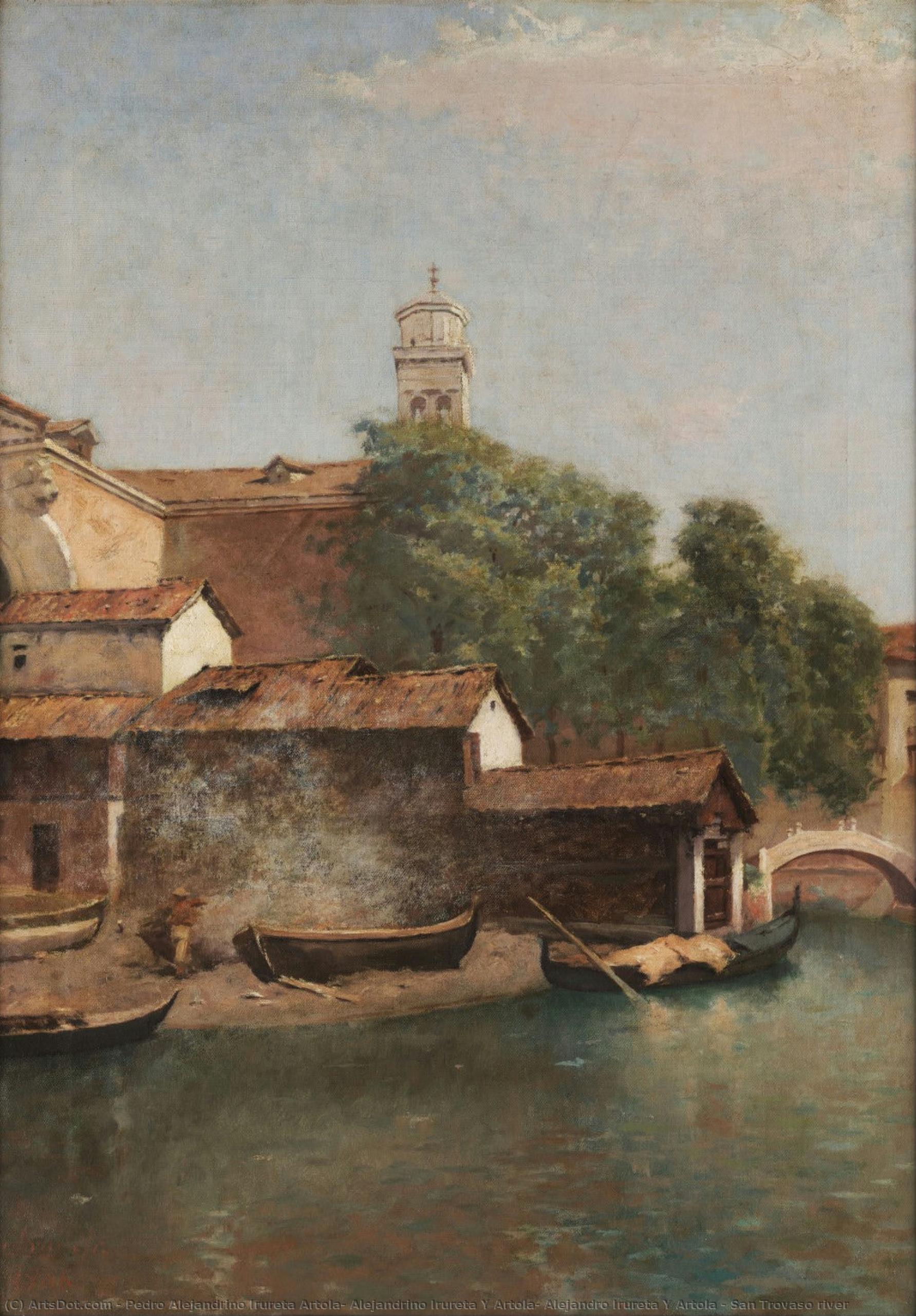 San Trovaso River — Pedro Alejandrino Irureta Artola, Alejandrino Irureta Y Artola, Alejandro Irureta Y Artola