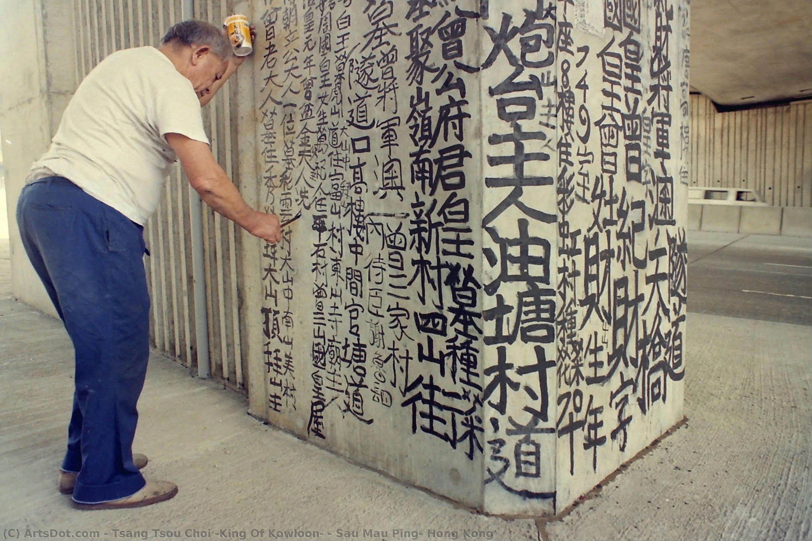 Sau Mau Ping, Hong Kong — Tsang Tsou Choi (king Of Kowloon)