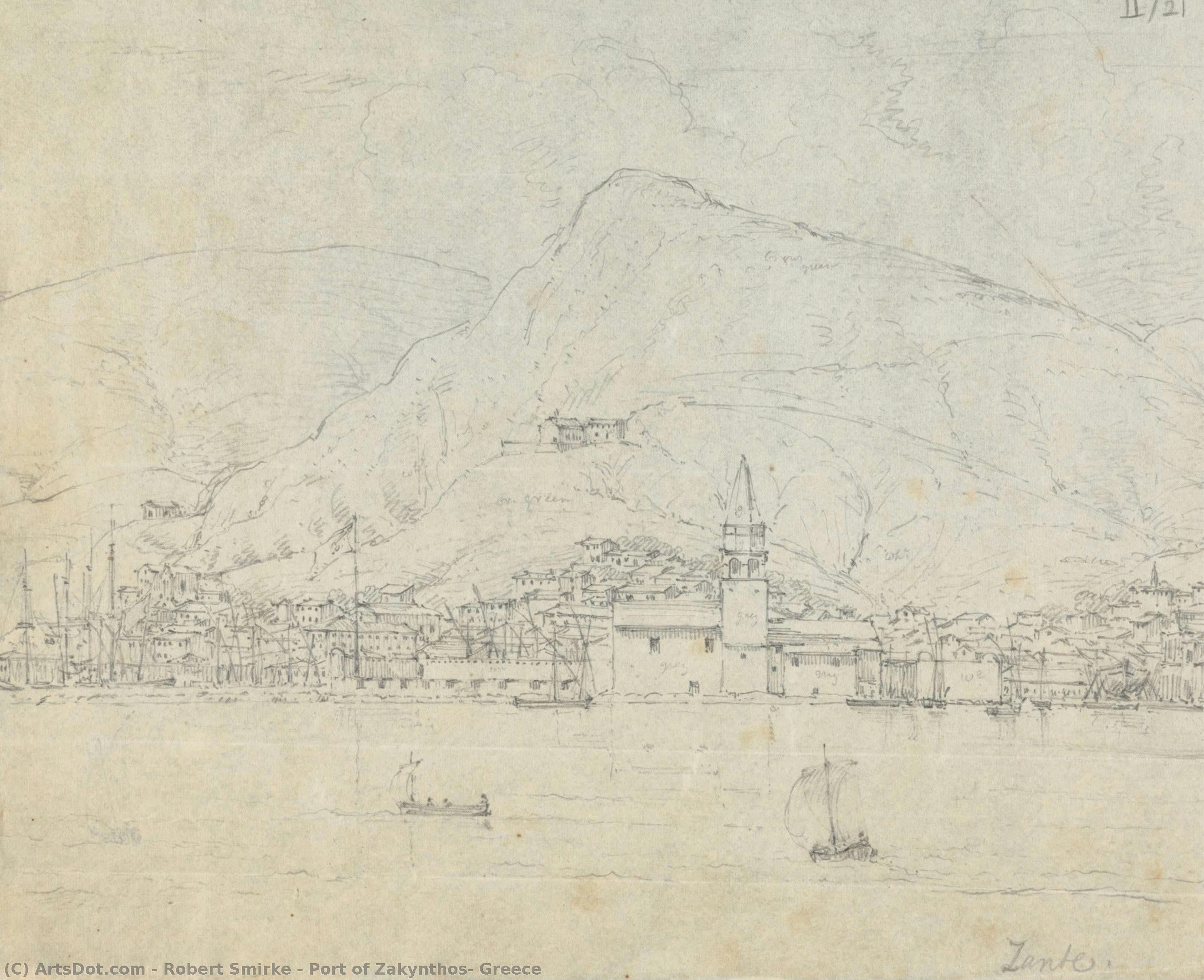 Port Of Zakynthos, Greece — Robert Smirke