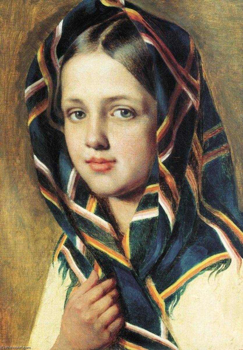 Girl In A Shawl — Alexei Venetsianov