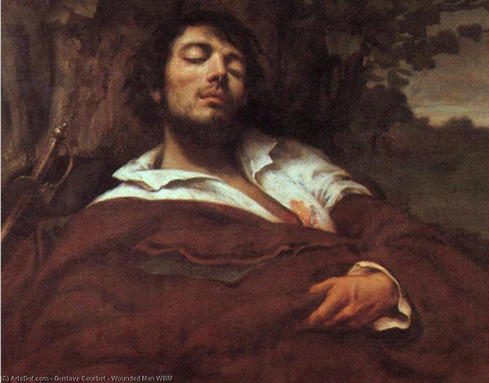 Wounded Man Wbm — Курбе