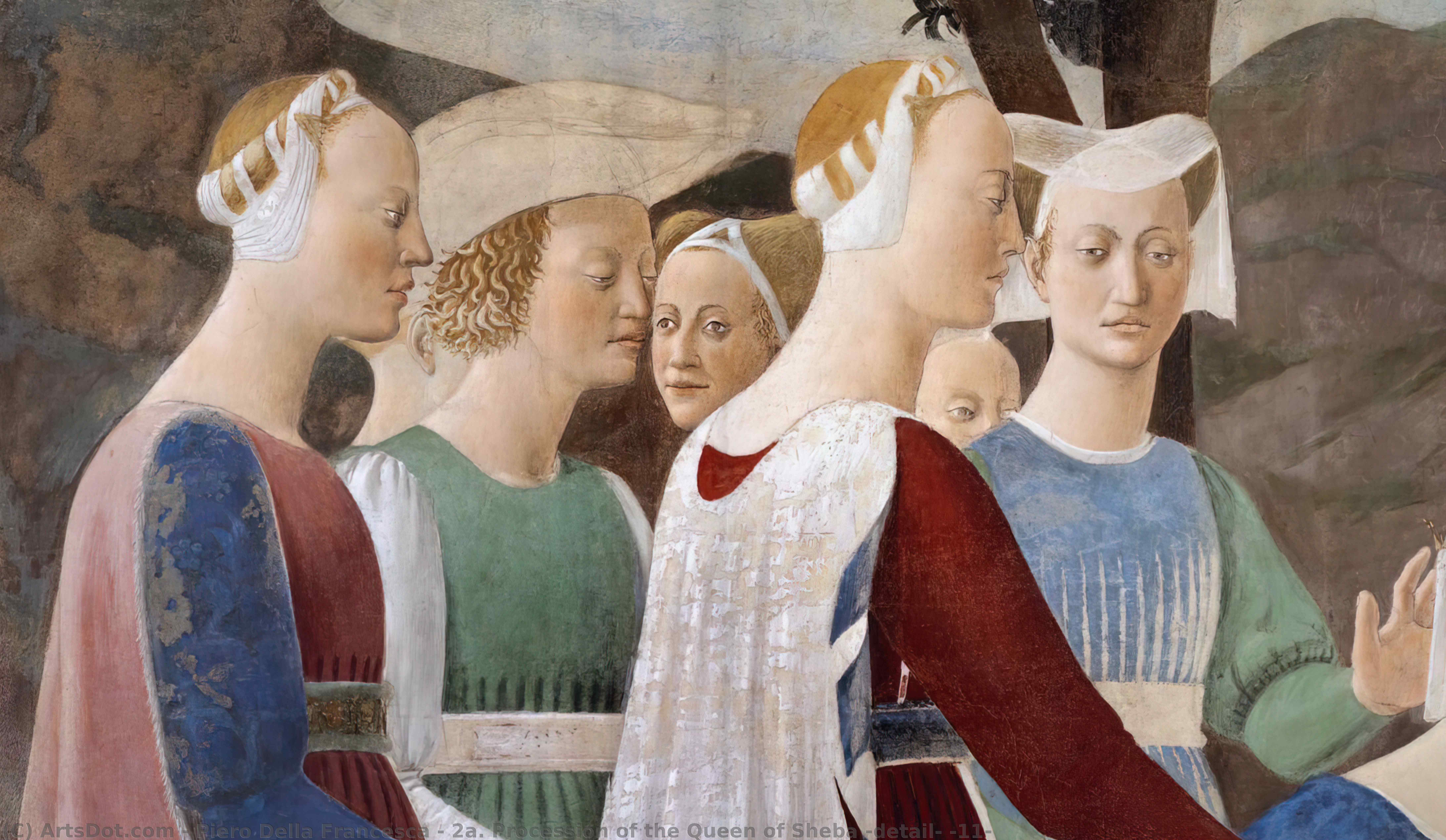 2a. Prozession Der Königin Von Saba (detail) — Piero Della Francesca