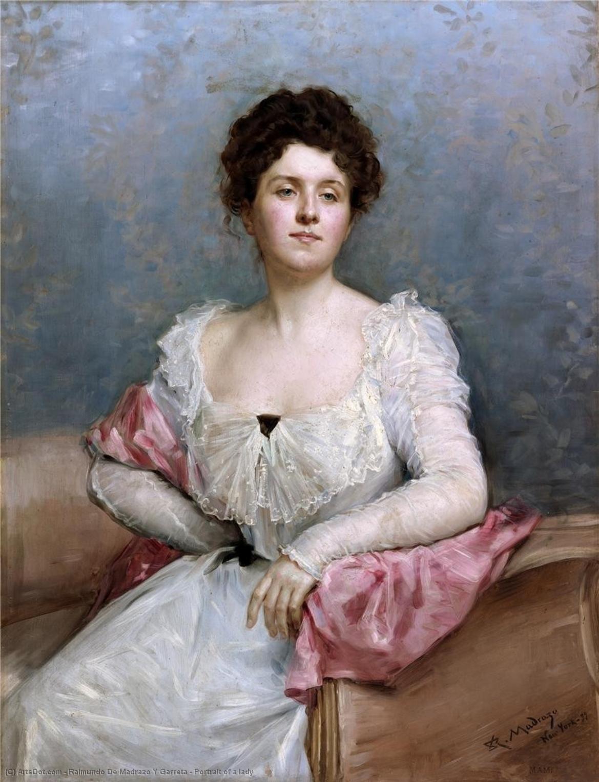 Portrait Of A Lady — Raimundo De Madrazo Y Garreta