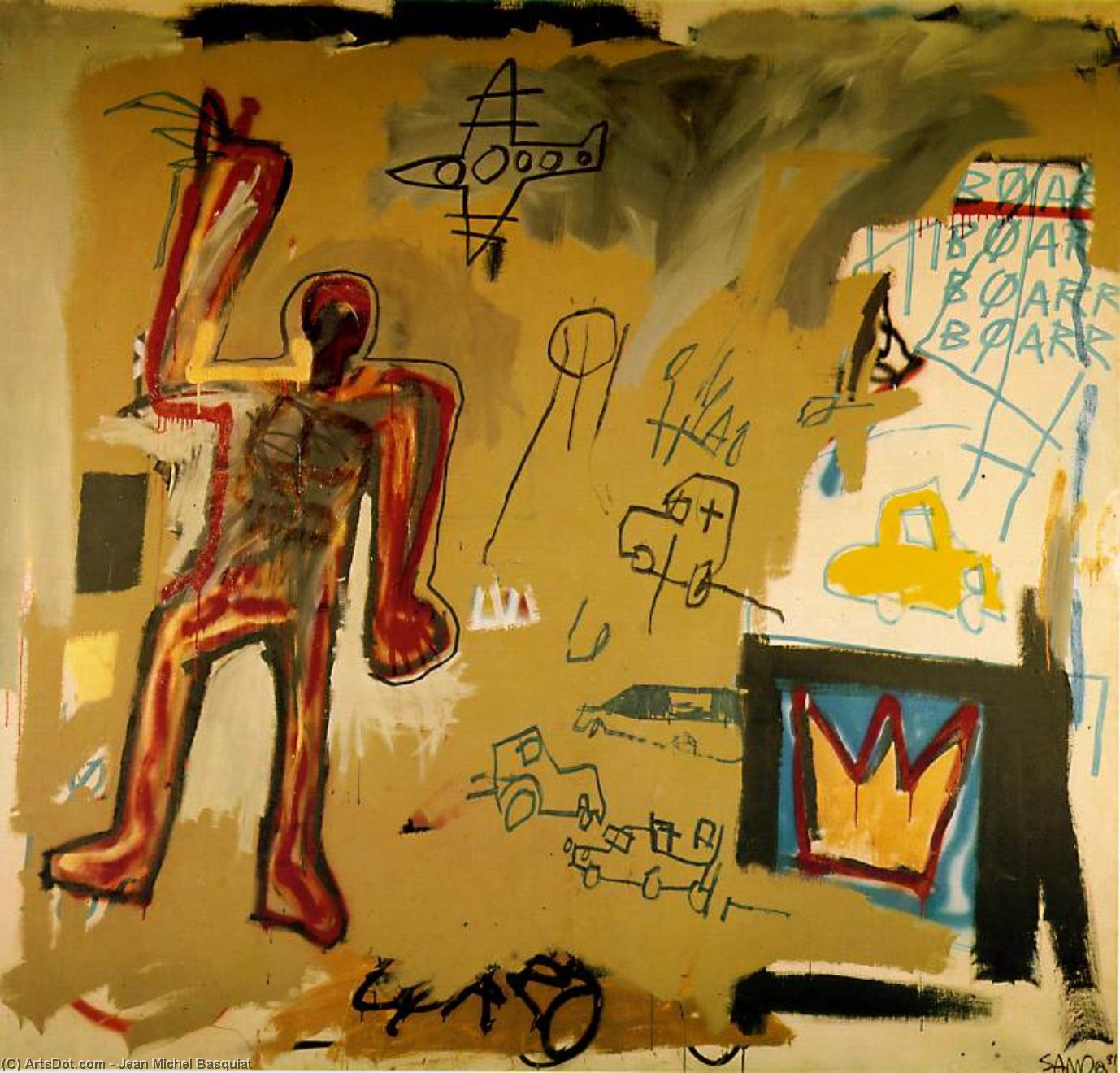 Roter Mann, Annina Nosei Galerie — Jean Michel Basquiat
