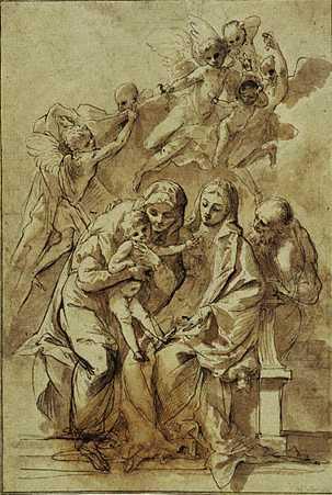 Holy Family With Saint Anne — Pjetro Testa