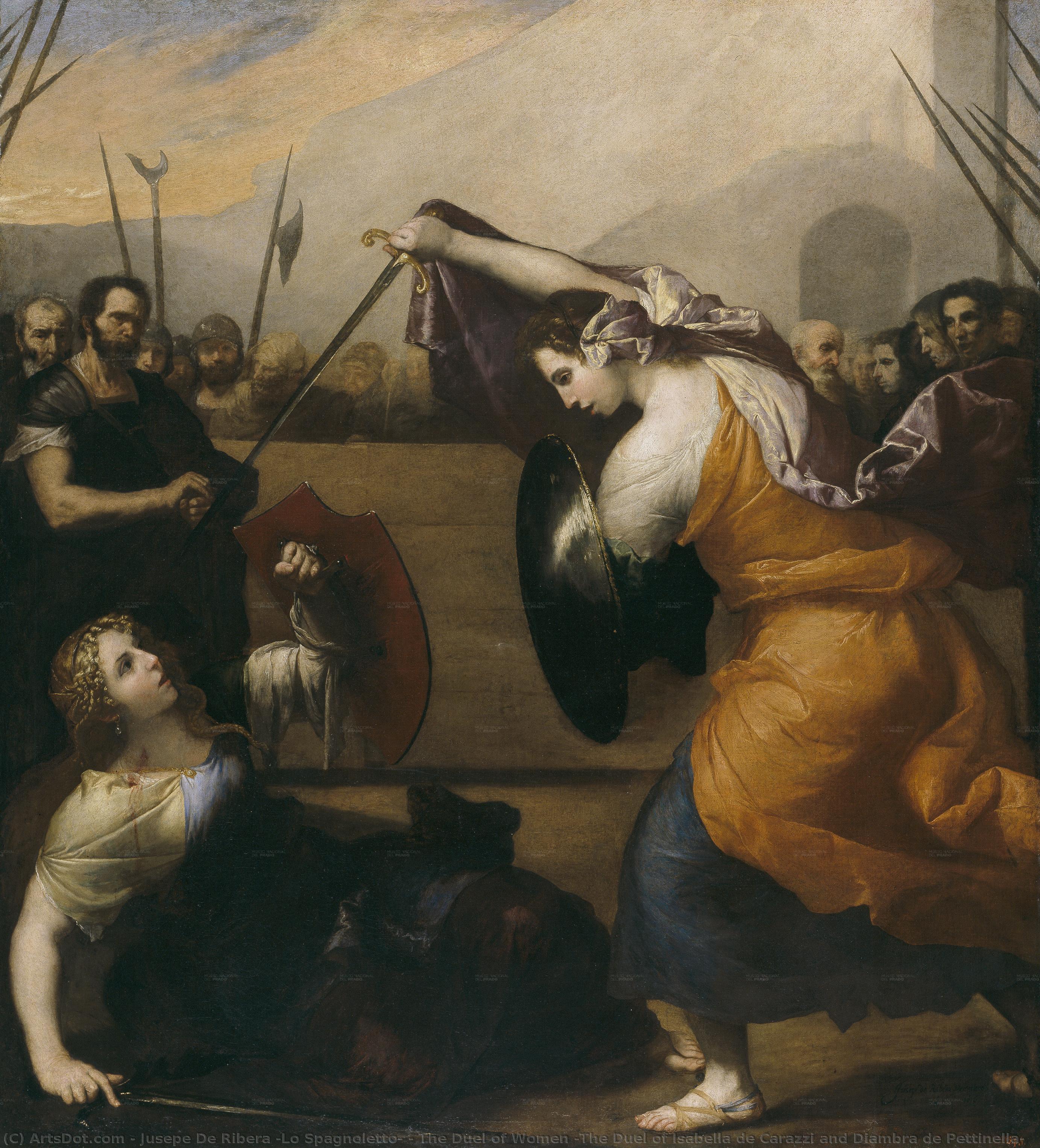 The Duel Of Women (the Duel Of Isabella De Carazzi And Diambra De Pettinella) — Jusepe De Ribera