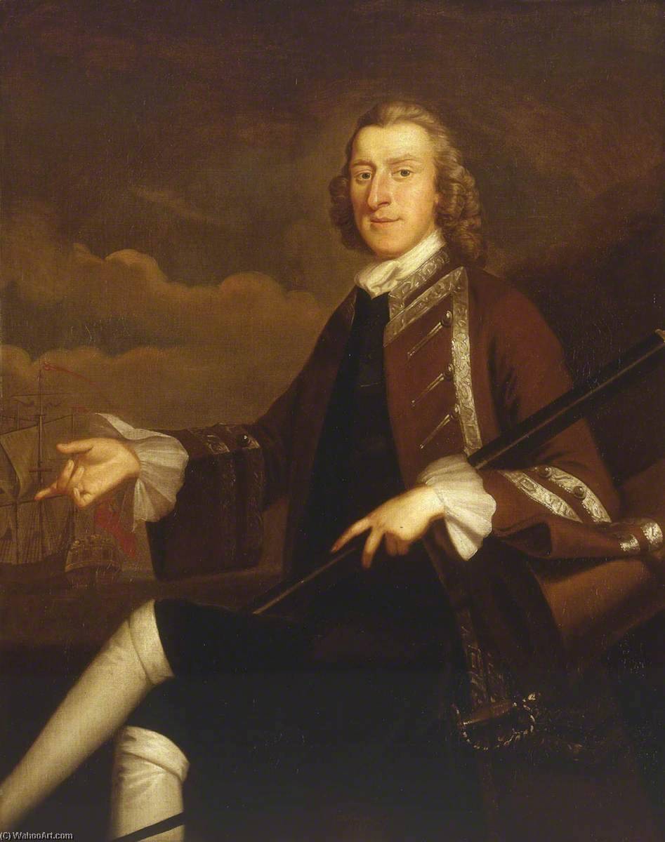 Captain Samuel Hood (1724–1816) — John Wollaston