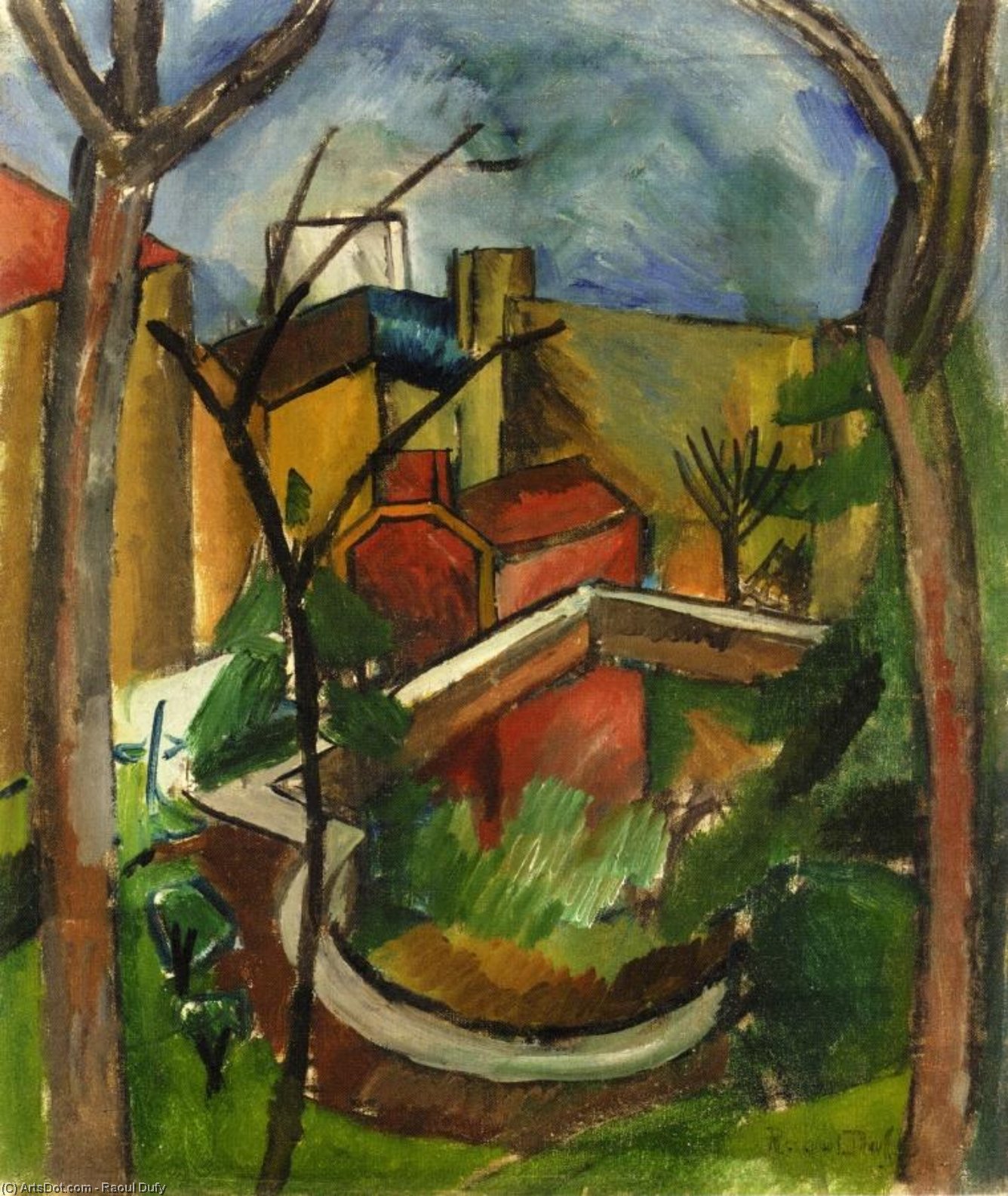 Landscape Of Falaise — Raoul Dufy