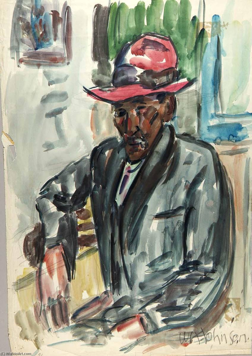 Portrait I (portrait Of A Man) — William H. Johnson