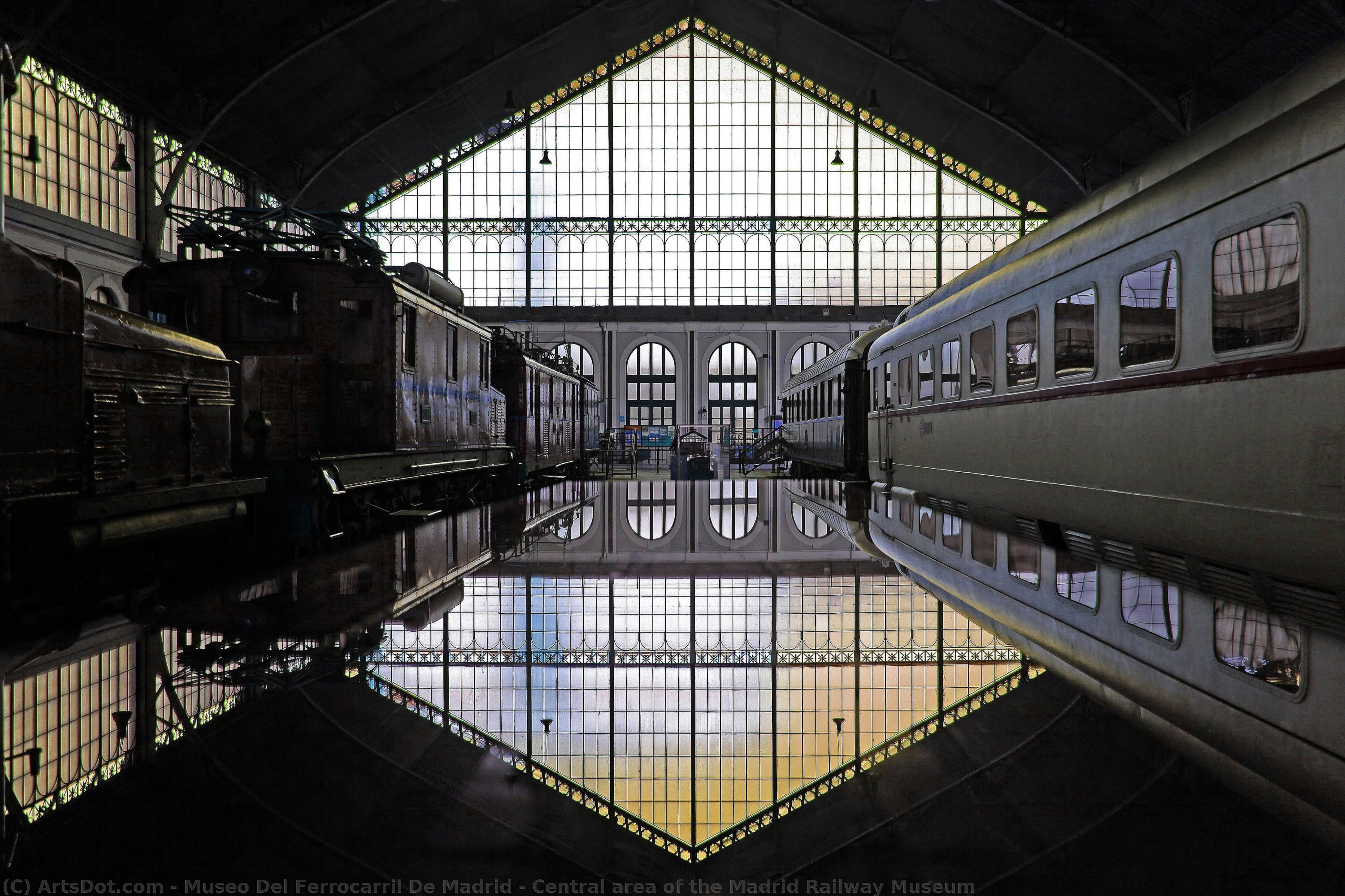 Central Area Of The Madrid Railway Museum — Museo Del Ferrocarril De Madrid