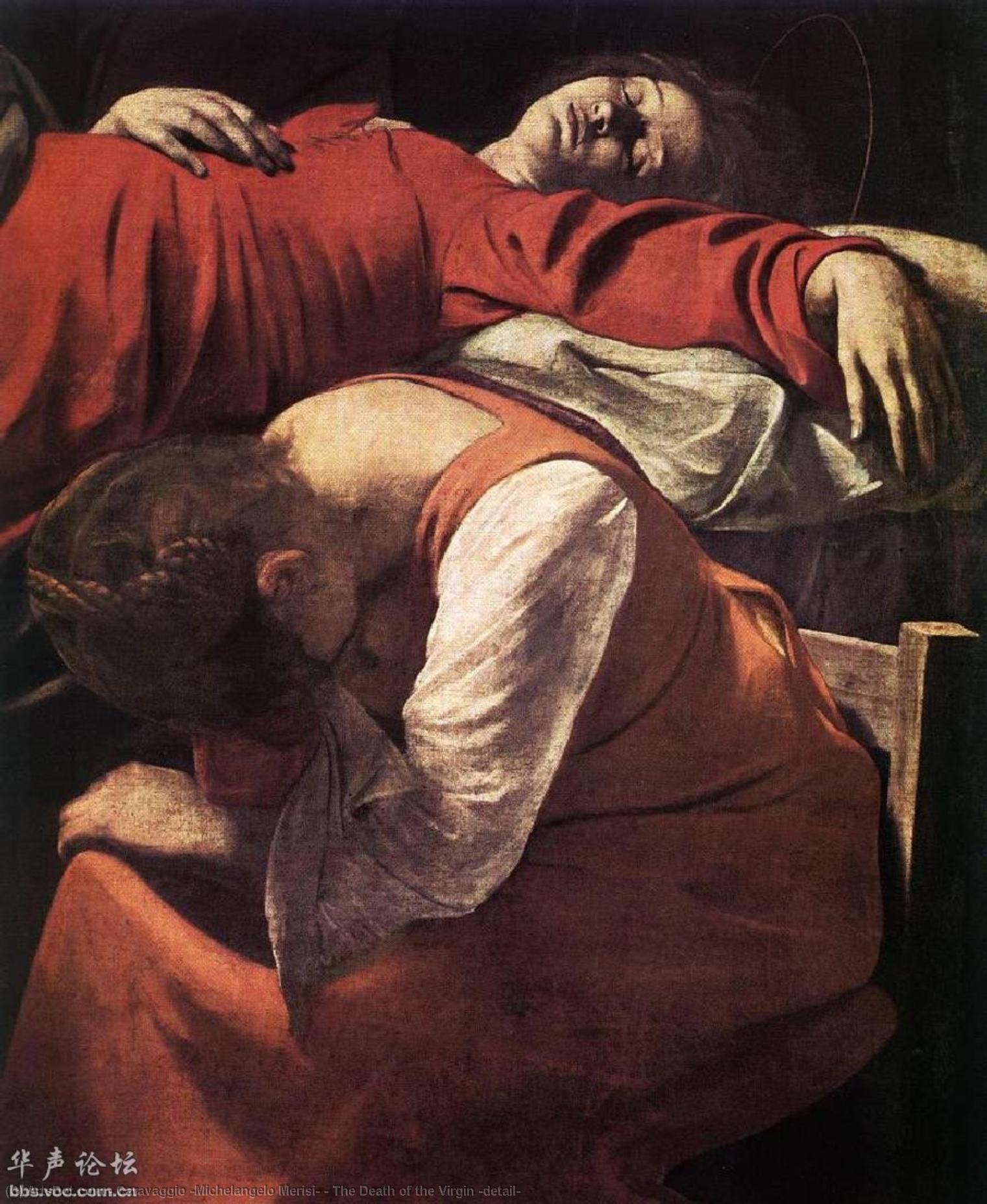 The Death Of The Virgin (detail) — Caravaggio