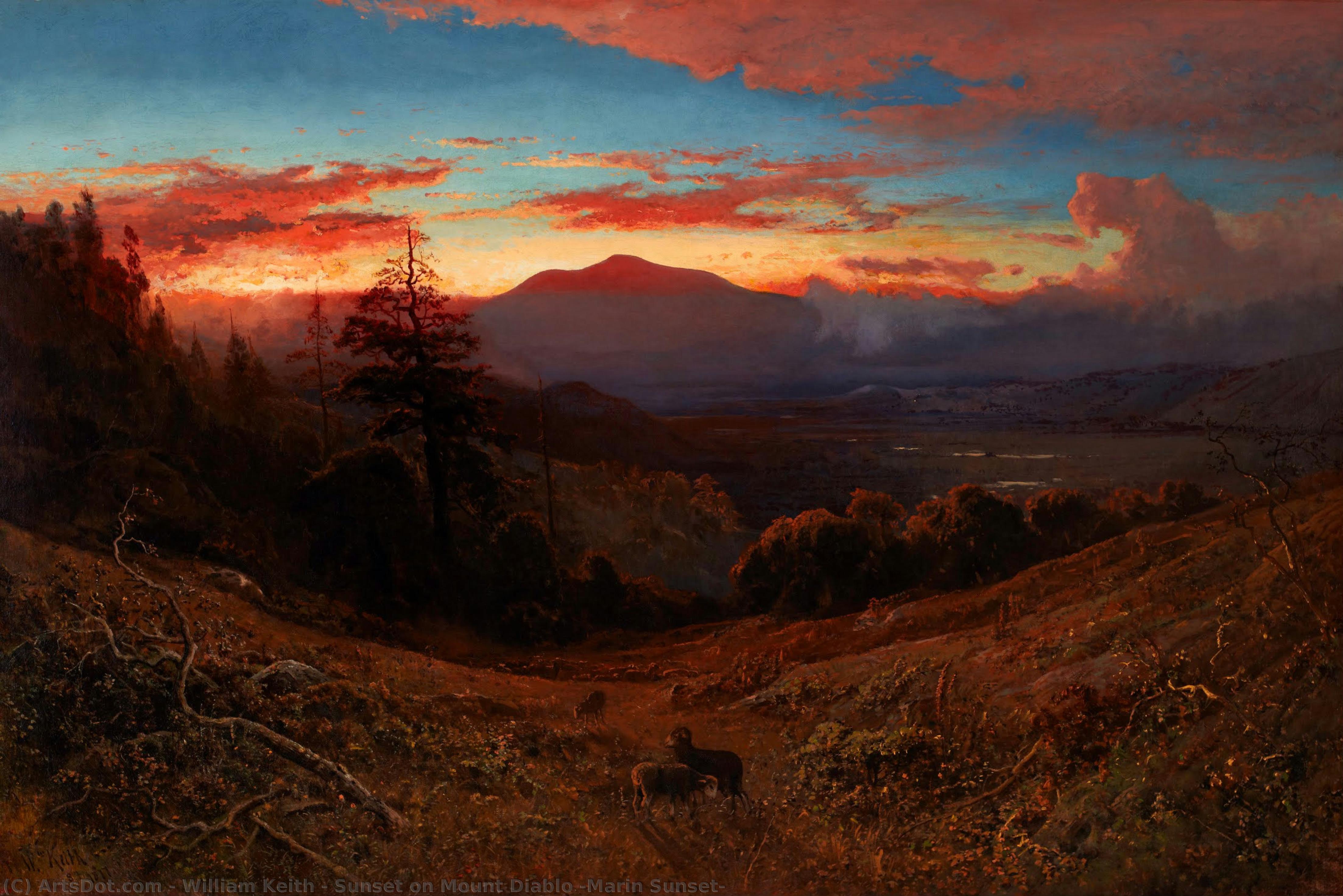 Sunset On Mount Diablo (marin Sunset) — Вильям Китт