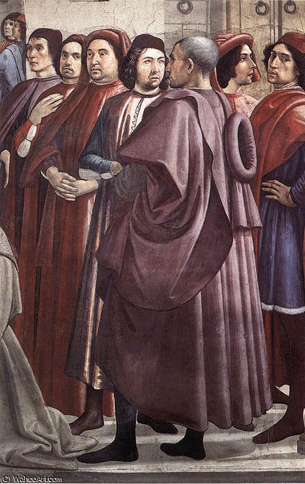Frescoes - Resurrection Of The Boy (detail)4 — Domenico Ghirlandaio