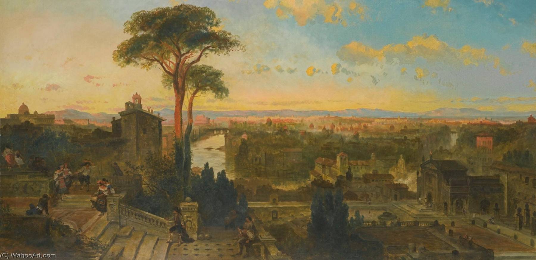 View Of Rome From The Convent Of San Onofrio — David Roberts