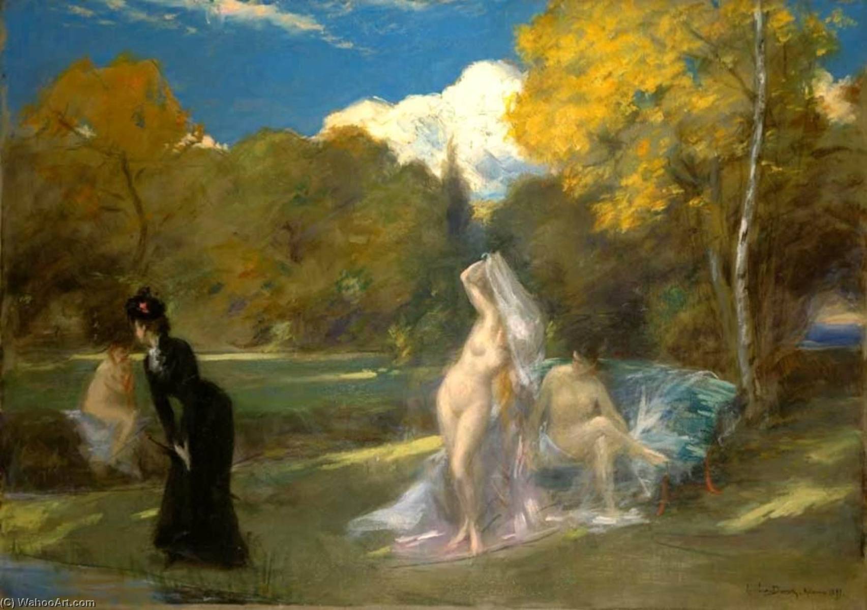 After The Swimming — Carolus-duran (charles-auguste-emile Durand)
