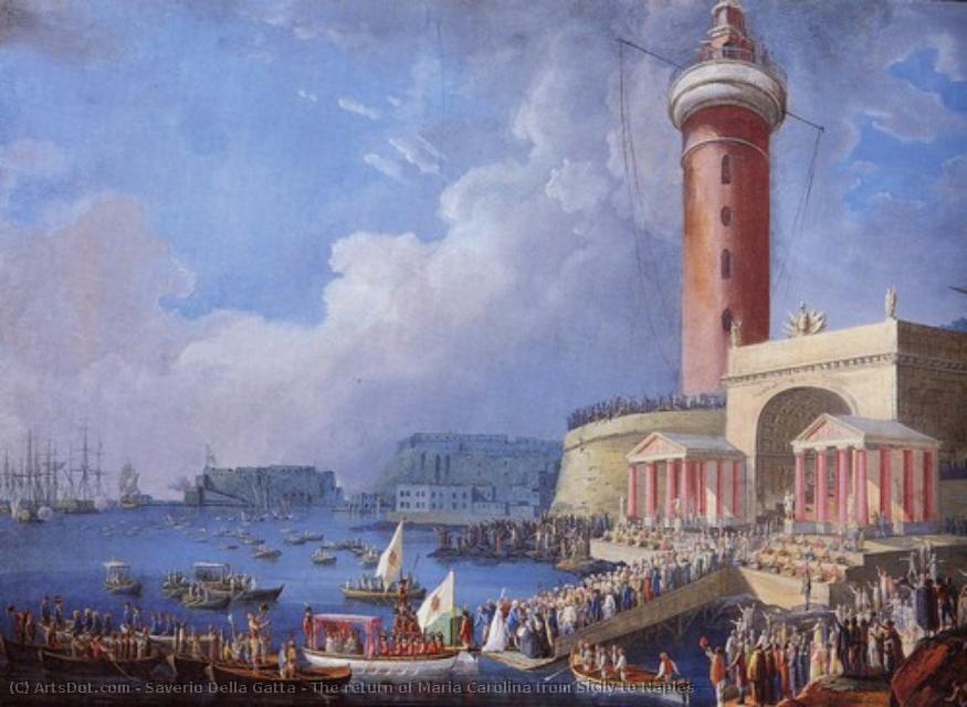 The Return Of Maria Carolina From Sicily To Naples — Saverio Xavier Della Gatta