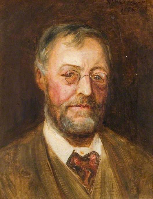 Portrait Of A Man With Spectacles And A Short Beard — Marmaduke C William Flower