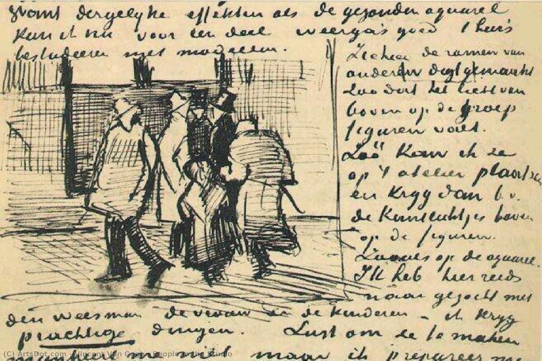 People In The Studio — Vincent Willem Van Gogh