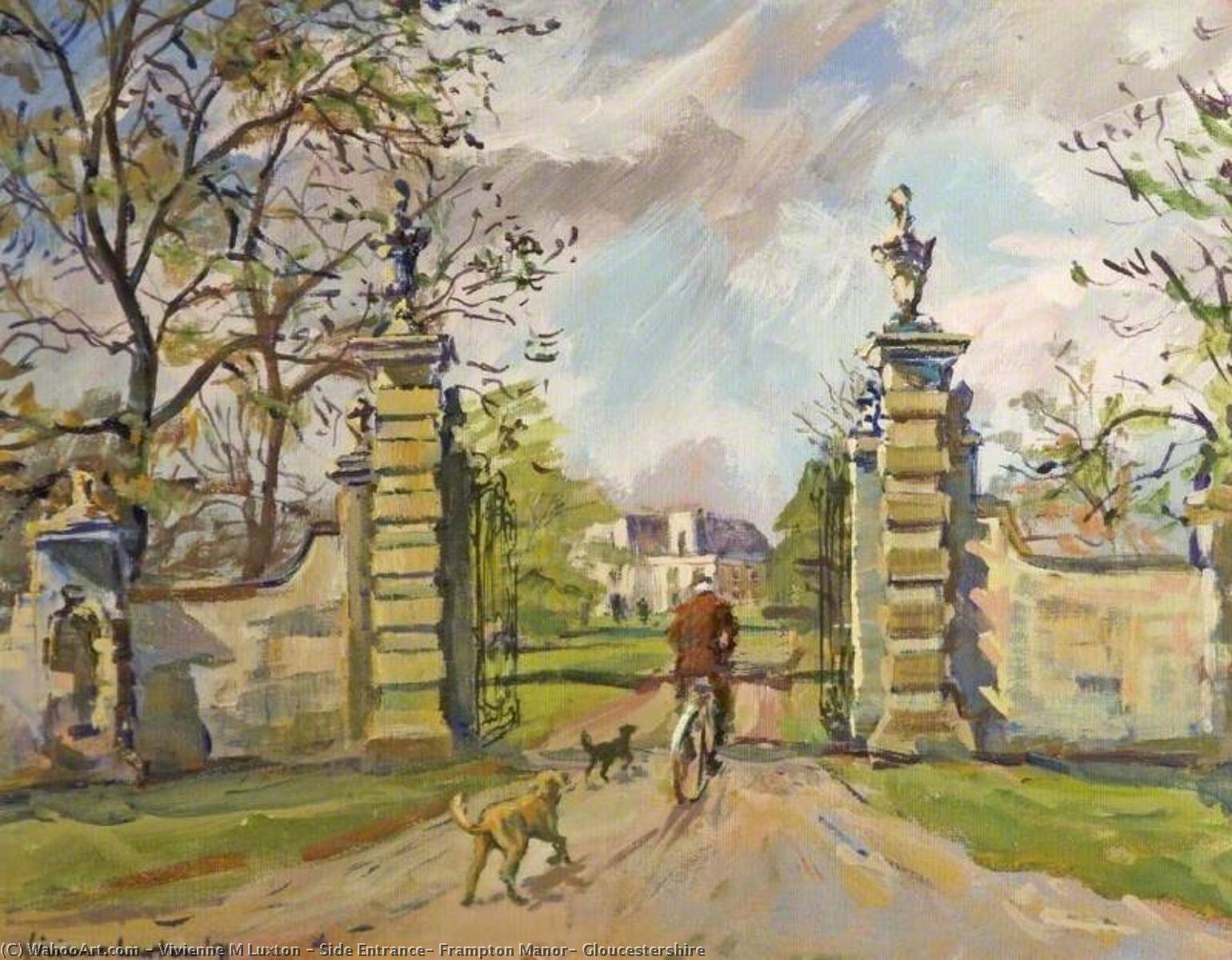 Side Entrance, Frampton Manor, Gloucestershire — Vivienne M Luxton