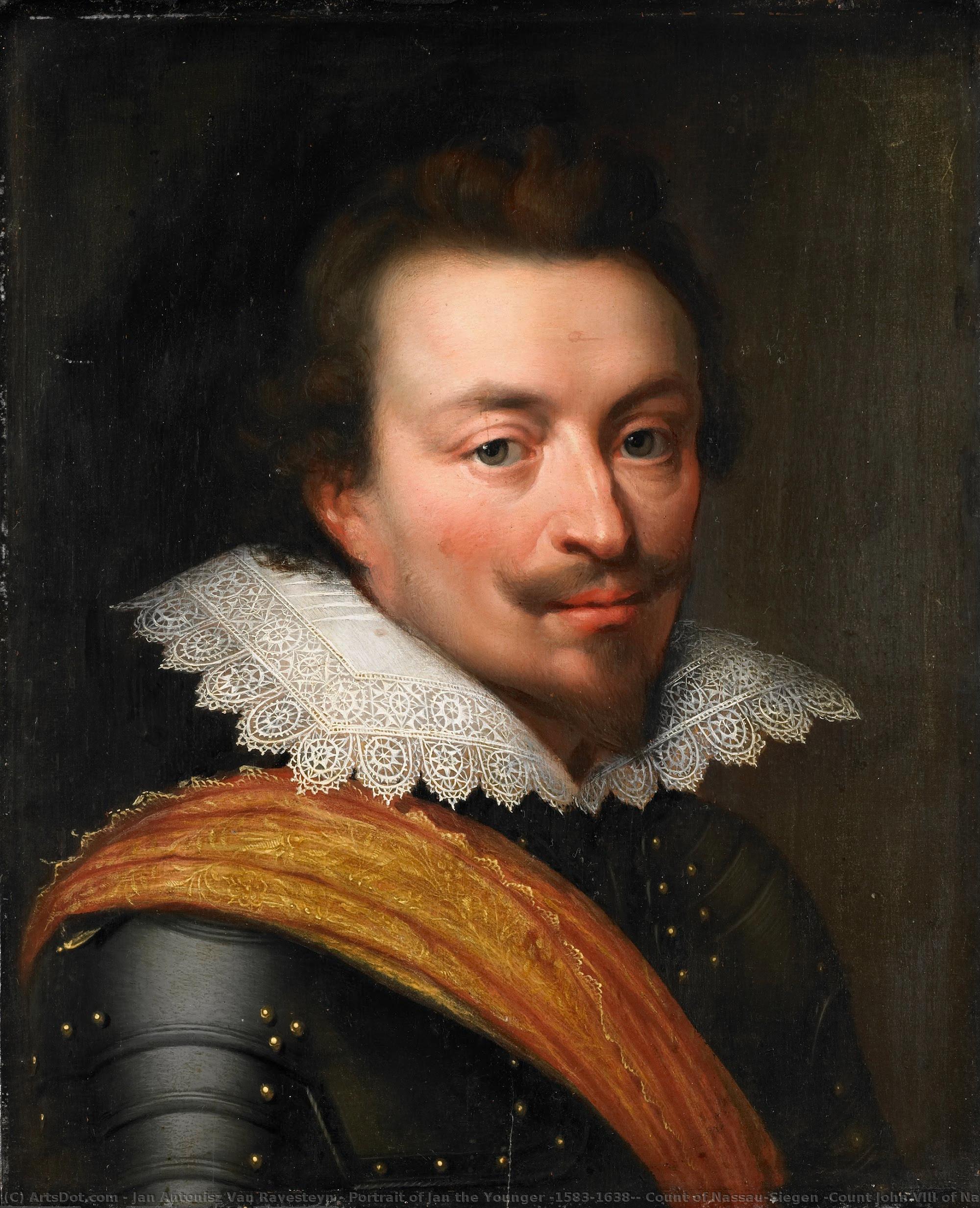 Portrait Of Jan The Younger (1583-1638), Count Of Nassau-siegen (count John Viii Of Nassau-siegen), Jan Antonisz Van Ravesteyn (workshop Of), C. 1613 - C. 1620 — Jan Antonisz Van Ravesteyn
