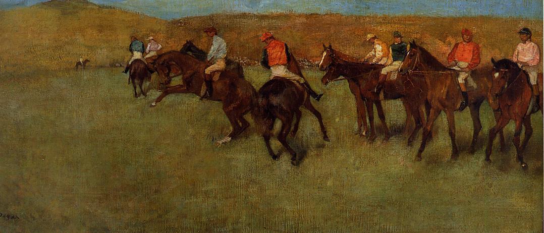 Bei Den Rennen - Vor Dem Start — Hilaire-germain-edgar Degas