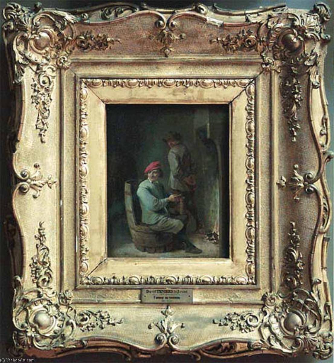 Tabagie.fumeur Au Tonneau — David Teniers Ii Le Jeune