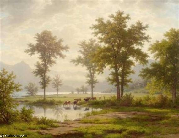 Lake Of Four Cantons With View Over The Vitznauerstock — Robert Zund