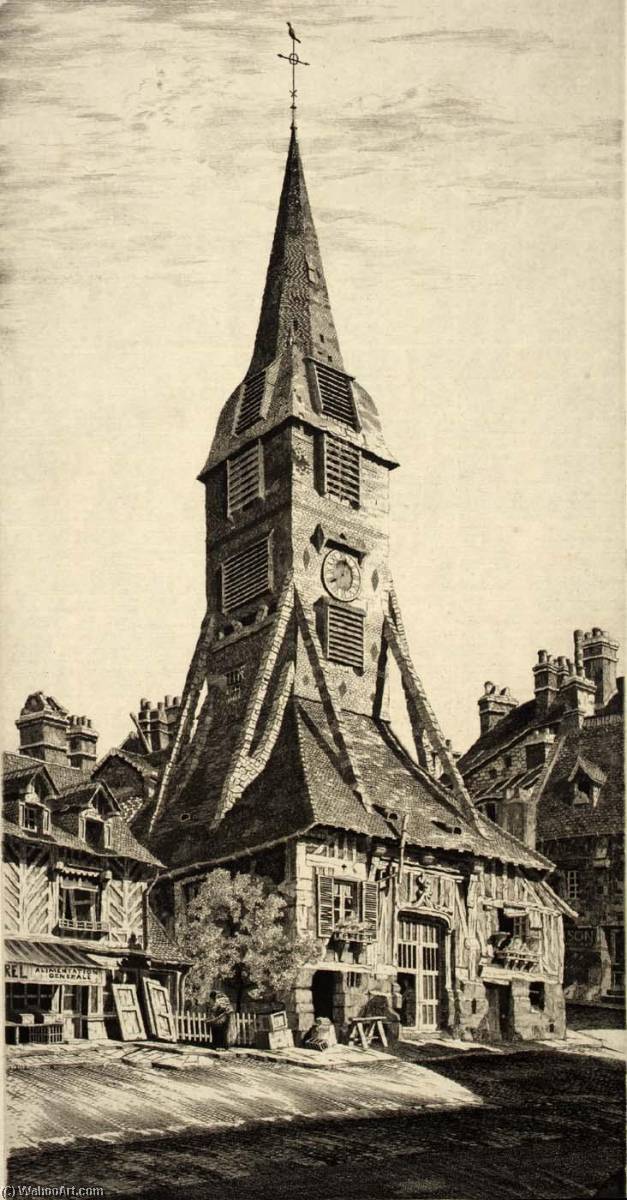 Saint Catherine's Belfry, Honfleur, From The Series, French Churches — John Taylor Arms