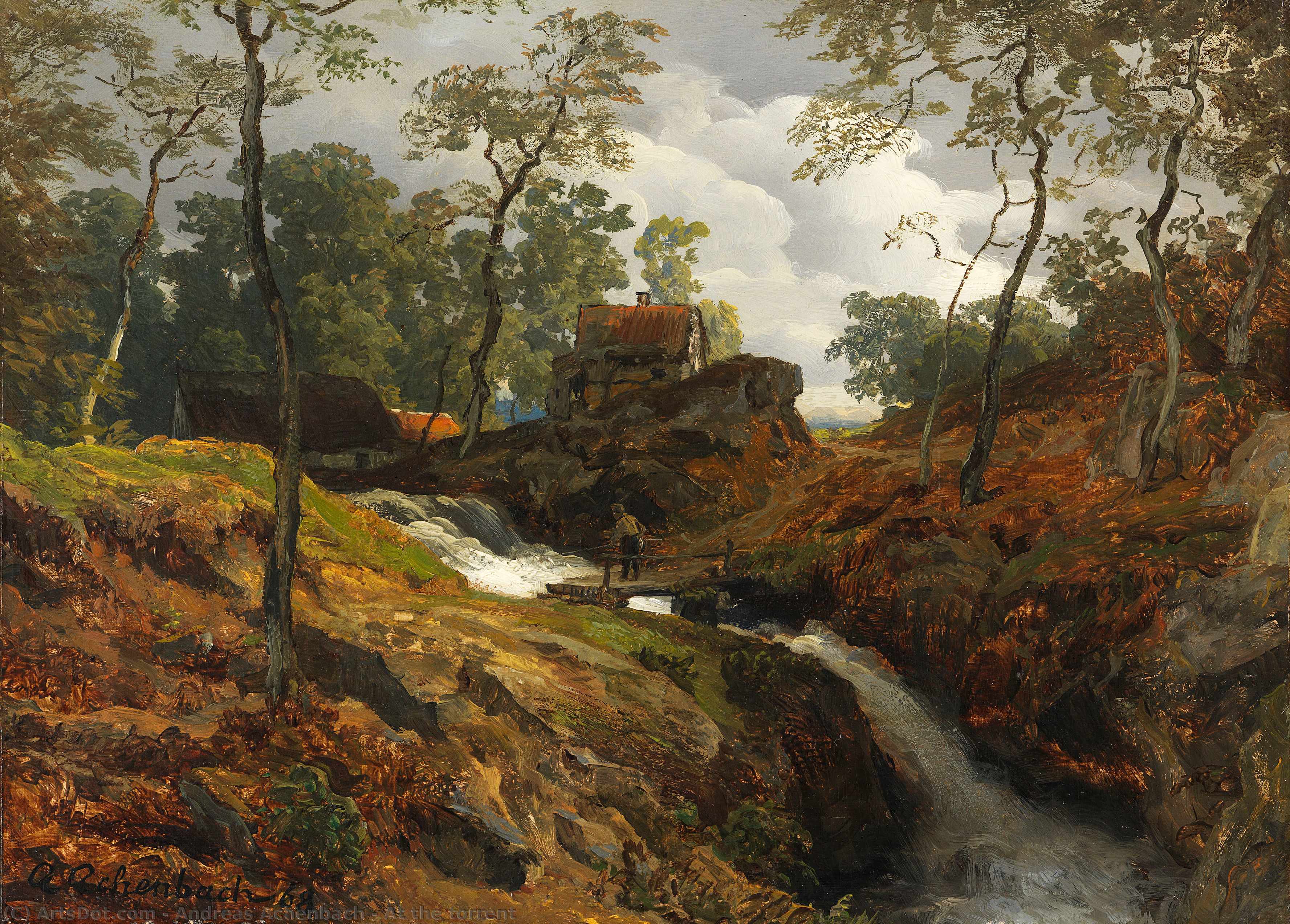 At The Torrent — Андреас Ахенбах