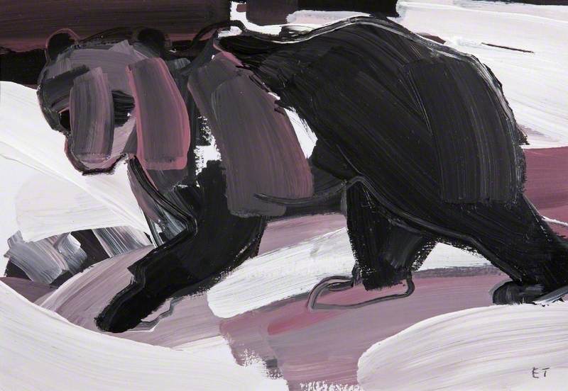 Bear Tracks (polyptych, Panel 8 Of 8) — Esther Tyson