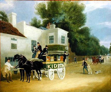 Kidd's Omnibus To Turnham Green At The Angel Inn — James Pollard