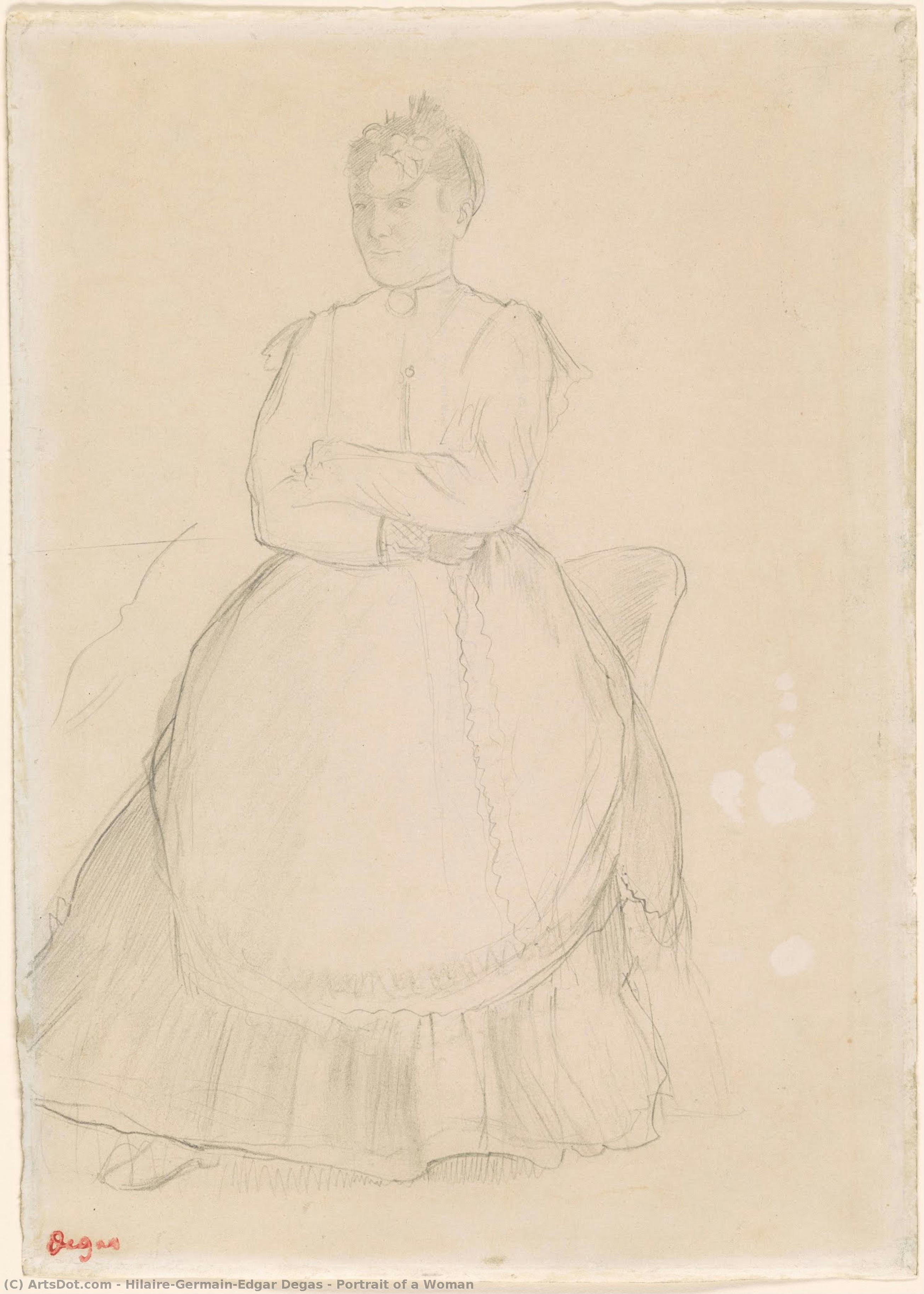 Portrait Of A Woman — Edgar Degas
