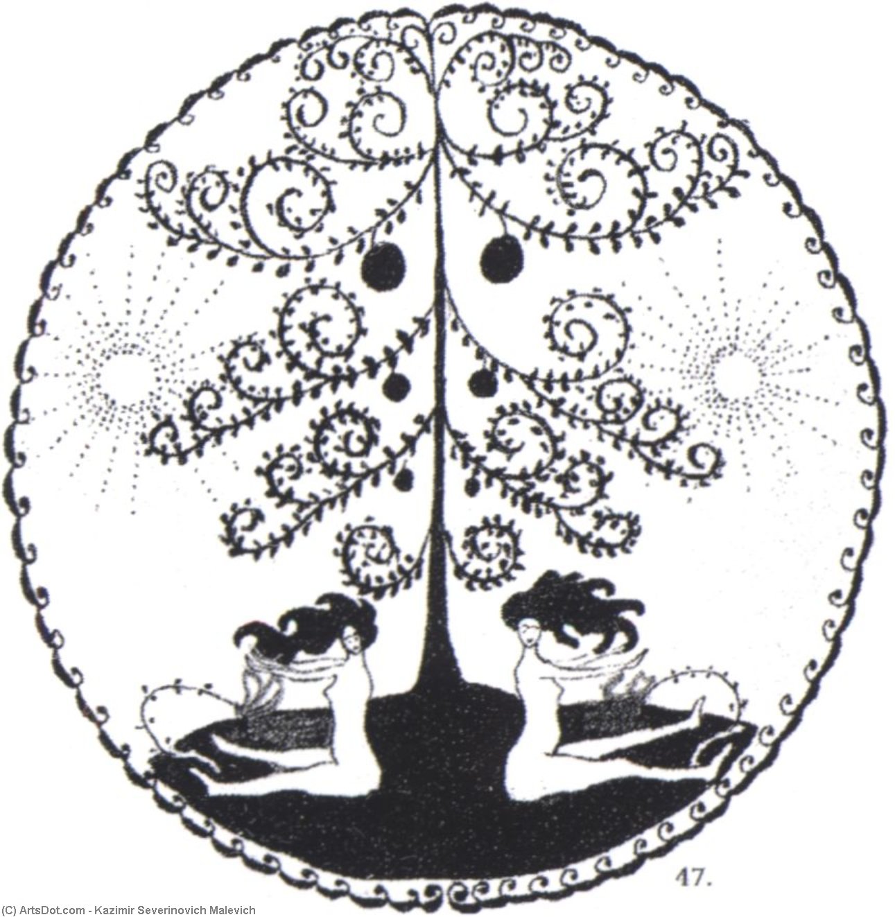 Two Dryads — Kazimir Malevich
