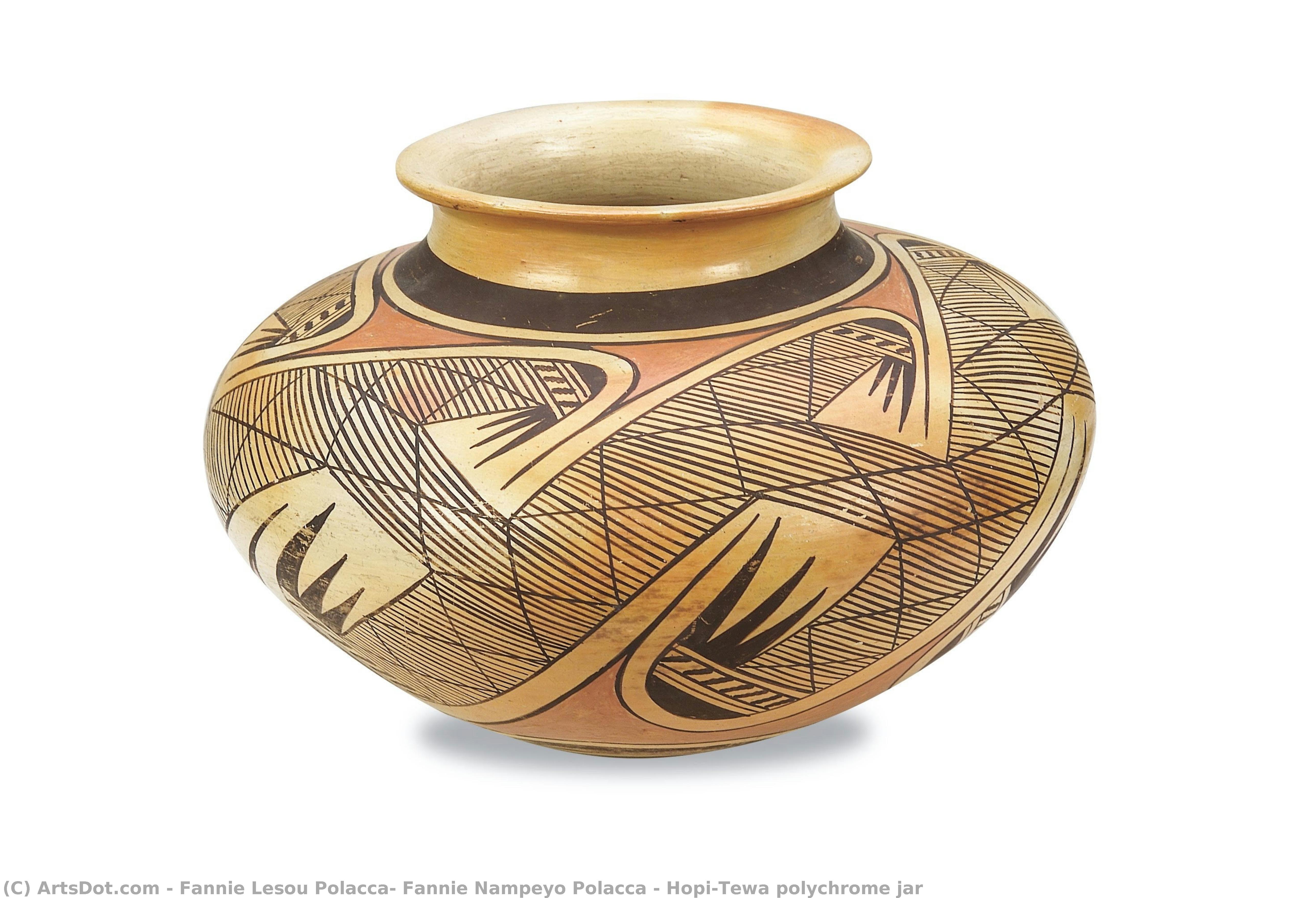Hopi-tewa Polychrome Jar — Fannie Lesou Polacca, Fannie Nampeyo Polacca