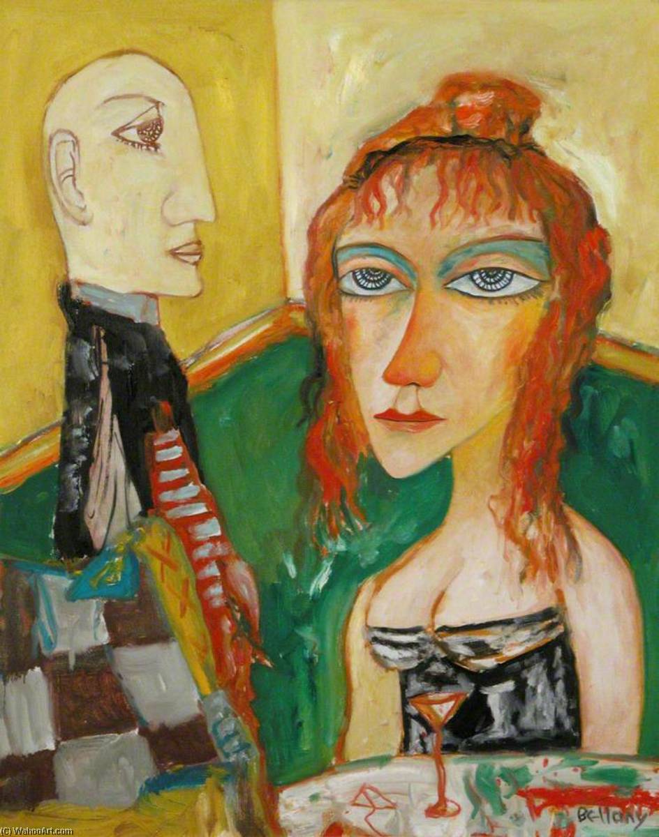Girl With Yellow Background — John Bellany