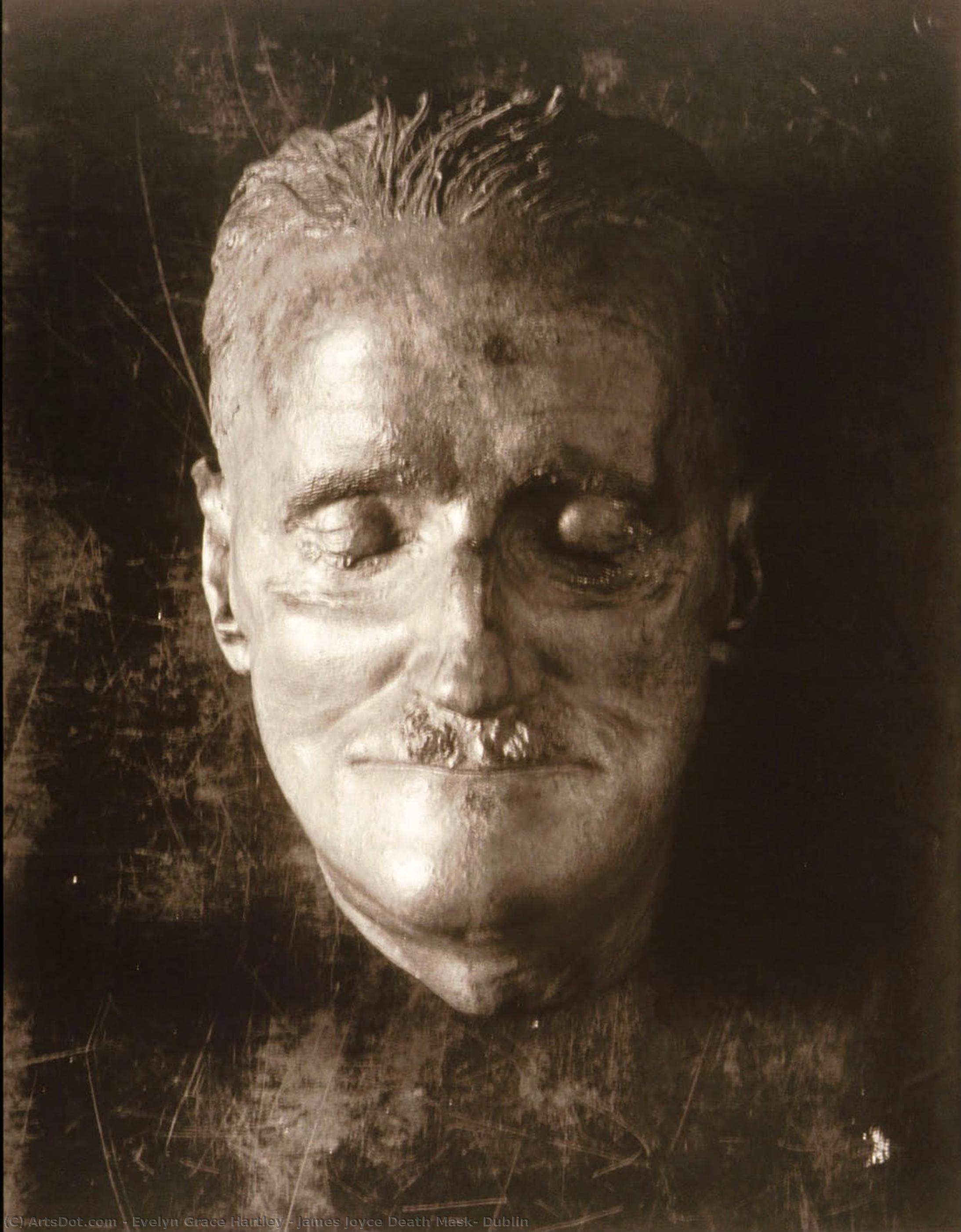 James Joyce Death Mask, Dublin — Evelyn Grace Hartley