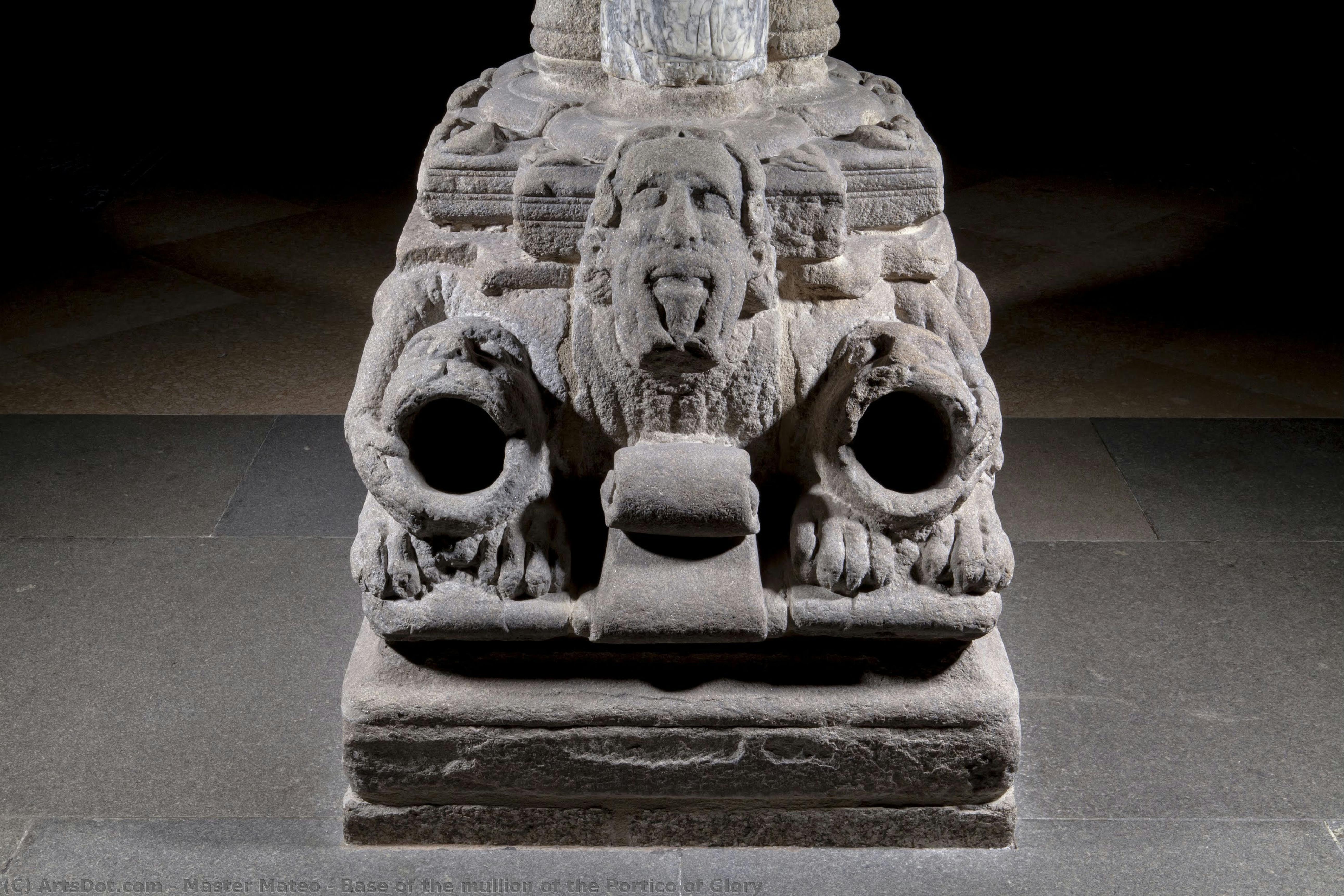 Base Of The Mullion Of The Portico Of Glory — Master Mateo