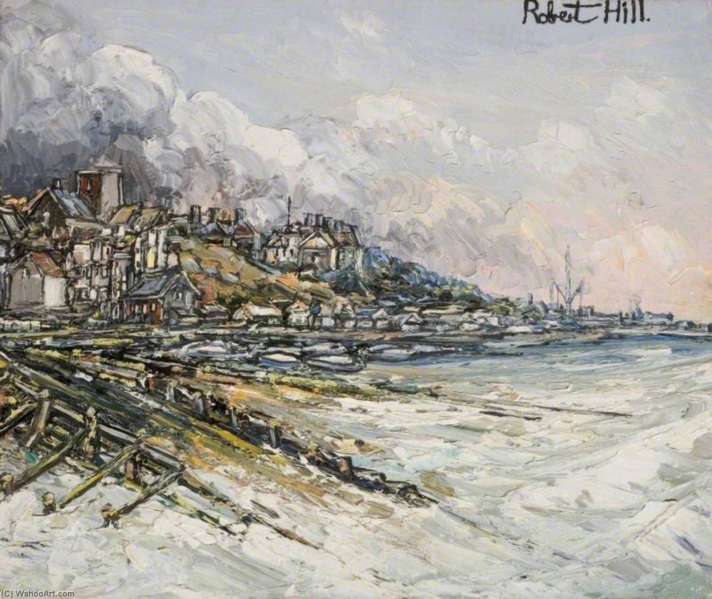 Costal Scene (probably The East Coast Of England) — Robert W Hill