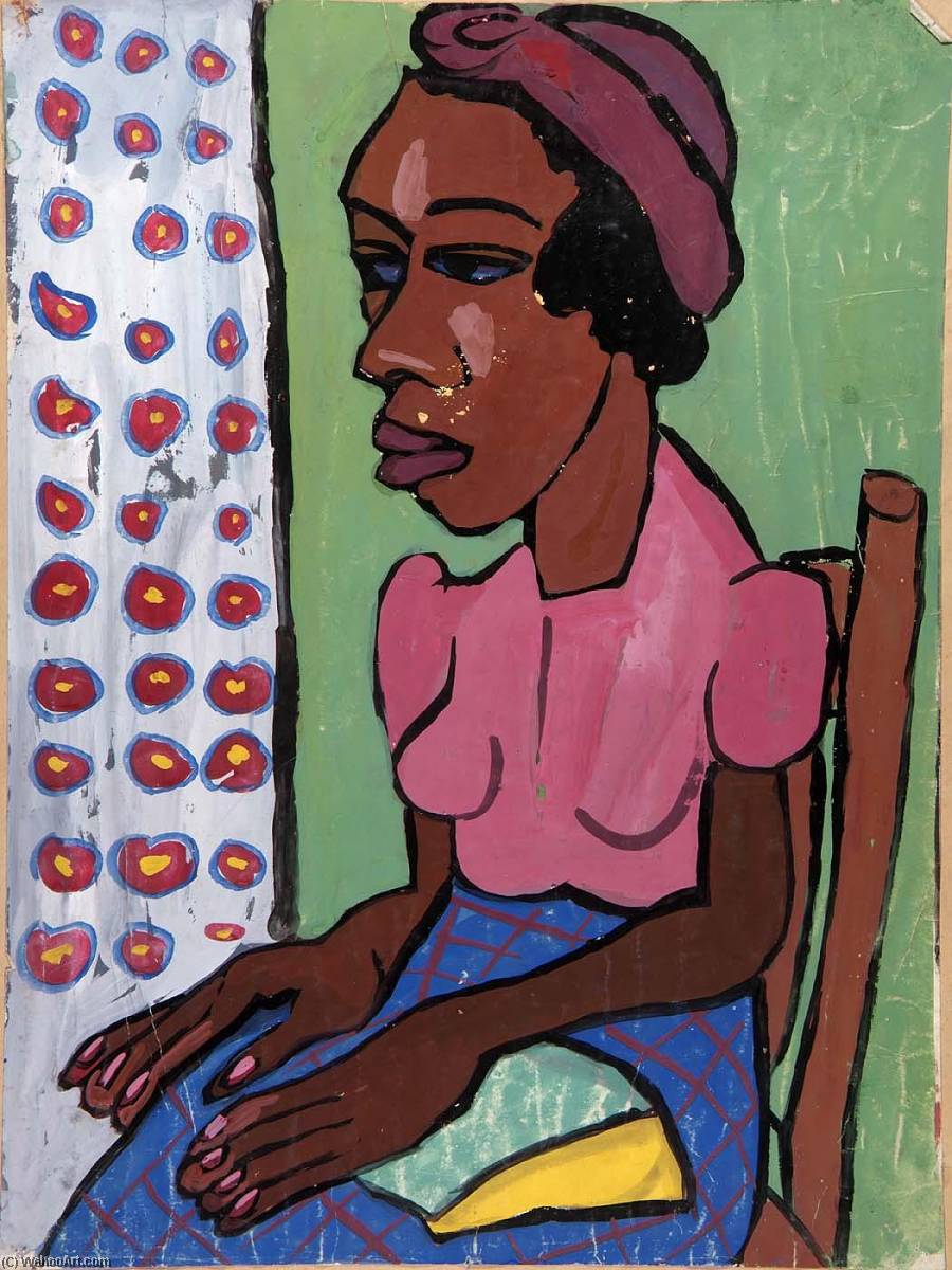 Seated Woman In Pink Blouse — William H. Johnson