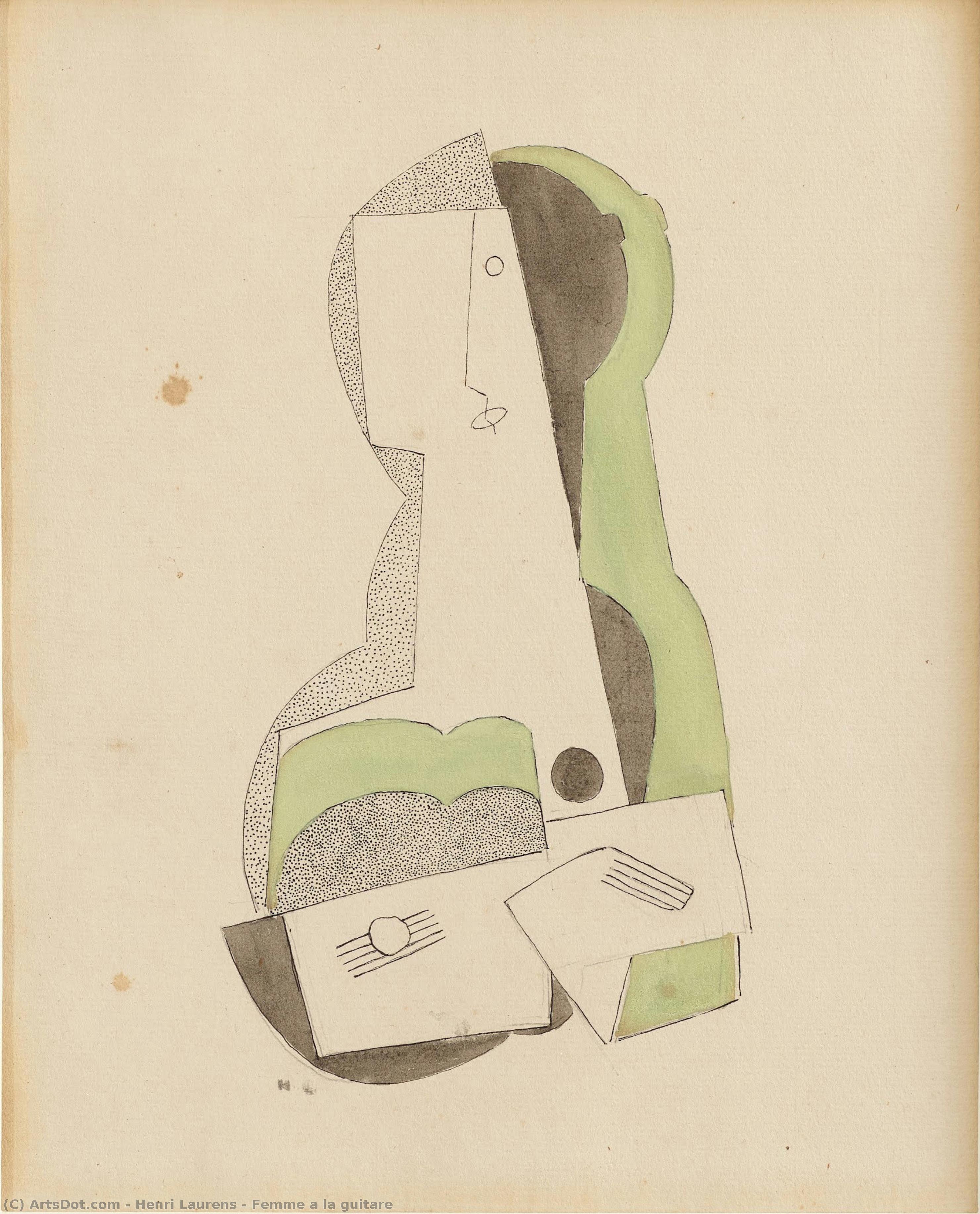 Femme A La Guitare — Henri Laurens