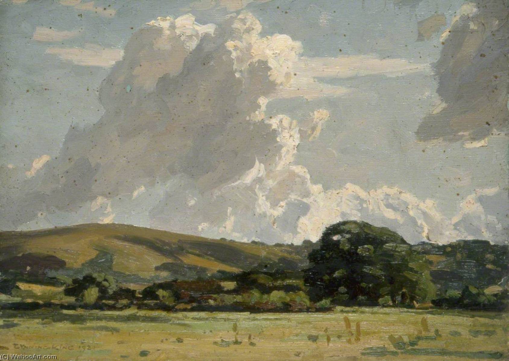 Landscape And Cloud Study — Gunning King
